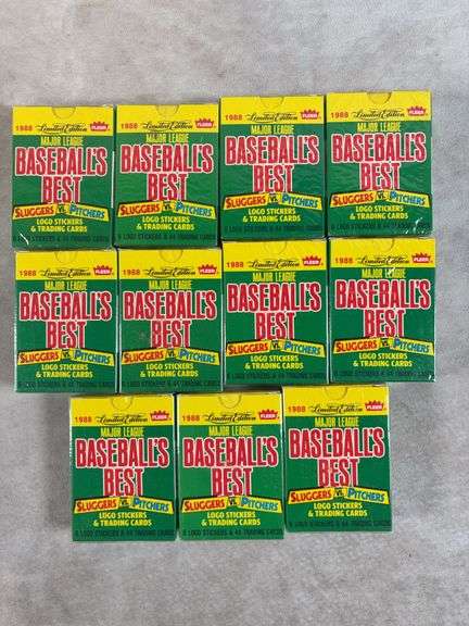 11x 1988 Fleer Baseball Best Sluggers vs pitchers