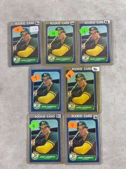 10x 1986 Fleer Update Jose Canseco U-20