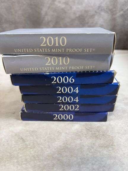 Lot Of 7 US Proof Sets