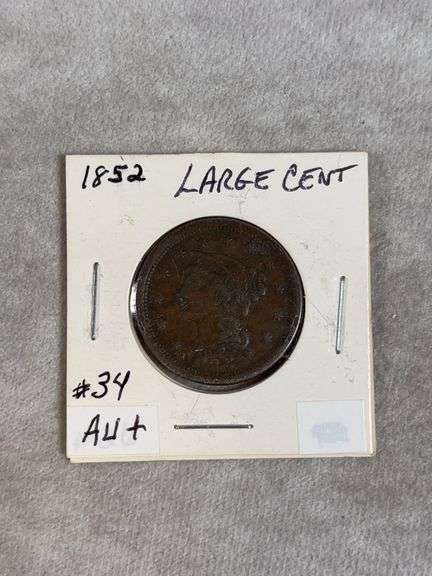 1852 Large Cent AU