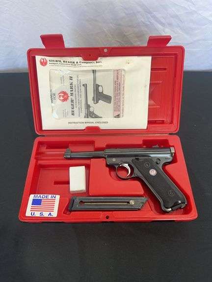 Sturm Ruger M.K. II .22 LR. Pistol (2) Mags *ALL GUN BUYERS MUST BE 21 YEARS OR OLDER. VALID ID MUST