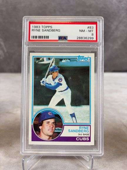 1983 Topps Ryan Sandberg PSA 8 RC