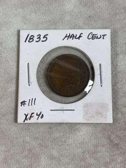 1835 Half Cent XF