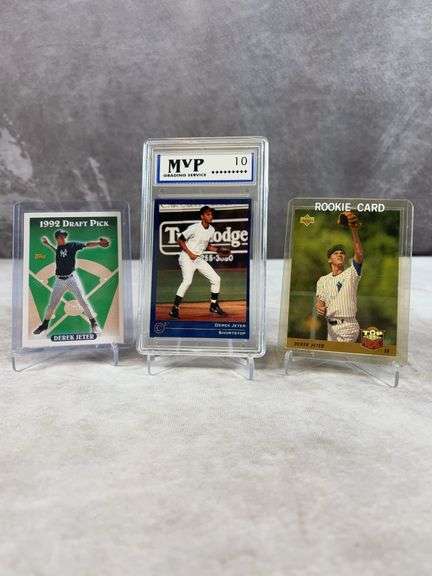 1992 Classic Derek Jeter MVP 10 - 2x 1992 Topps & 1993 UD Top Prospects Derek Jeter