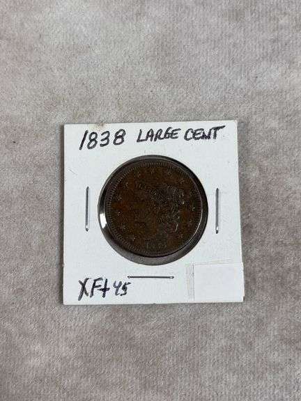 1838 Large Cent XF