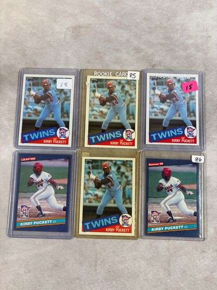 1985 & 1986 Topps Kirby Puckett Cards with Rookies Lot (4-topps & 2 donruss)