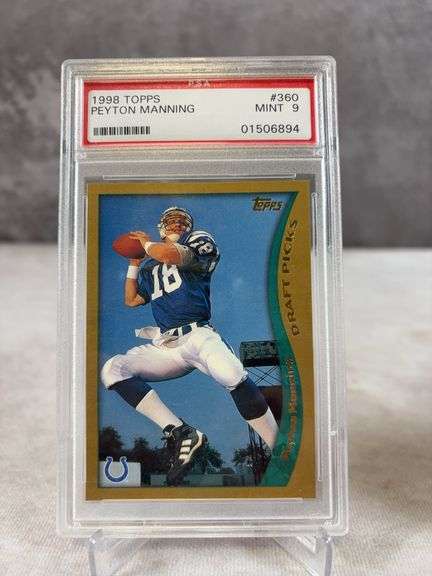 1998 Topps Peyton Manning PSA 9 RC