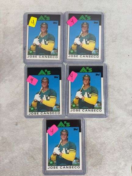 9x 1986 Topps Traded Jose Canseco #20 T RC