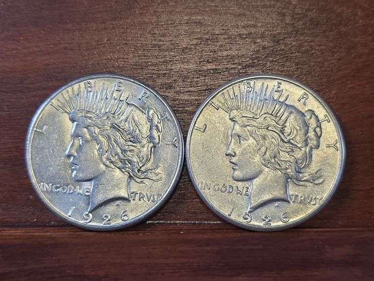 2-1926S PEACE DOLLARS
