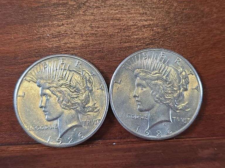 2-1926S PEACE DOLLARS