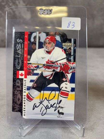 Upper deck Be a Player Die Cut Alexander DaigleAutographed card