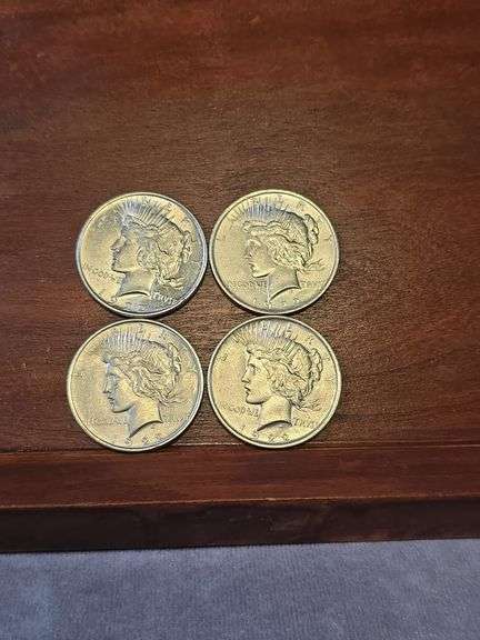 4-1922 PEACE DOLLARS AU-UNC