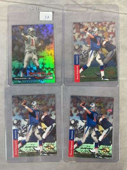 4 Card Drew Bledsoe Rookie Card Lot- Includes 2 1993 SP Rookie Cards