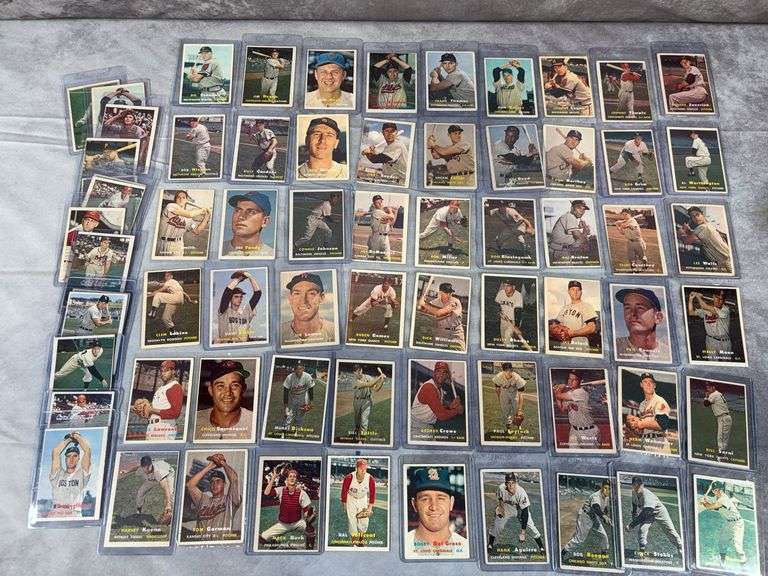 1957 Topps baseball Starter Set, 65 cards, in order, no duplicates