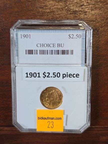 1901 $2.50 LIBERTY HEAD GOLD PIECE BU