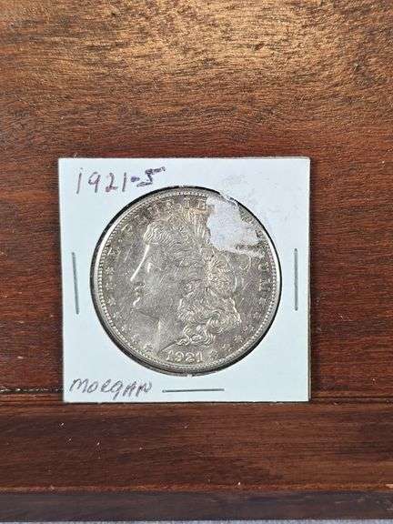 1921S MORGAN DOLLAR AU