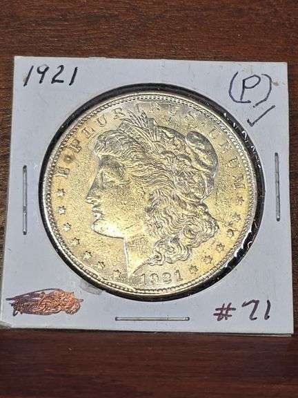 1921 MORGAN DOLLAR AU