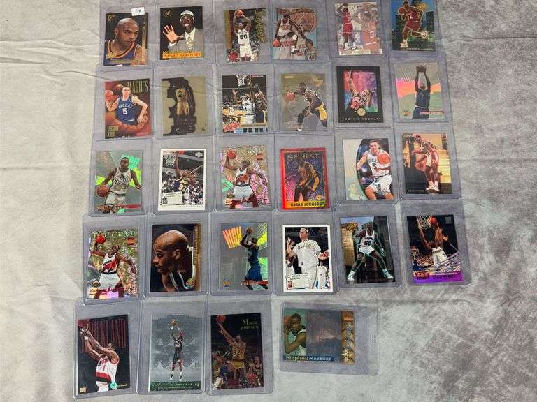 28 Card- 1990's Insert Basketbal Card Lot- W/HOFERs