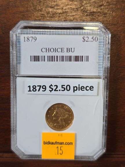 1879 $2.50 LIBERTY HEAD GOLD PIECE UNC