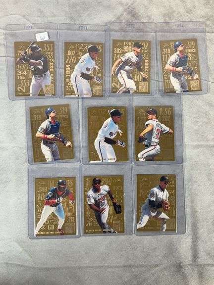 10 Card- 1995 Fleer Flair Hot Numbers Insert Set- WHOFers