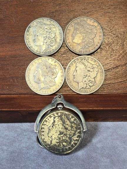 LOT OF 5 MORGAN DOLLARS