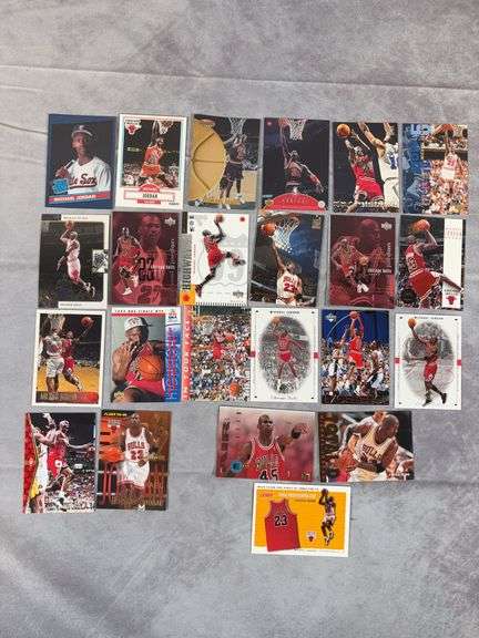 Michael Jordan card lot of 24, no duplicates, some inserts