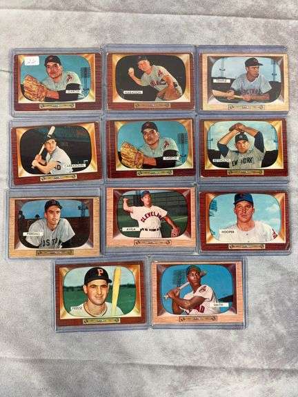 1955 Bowman baseball 11 cards, no duplicates