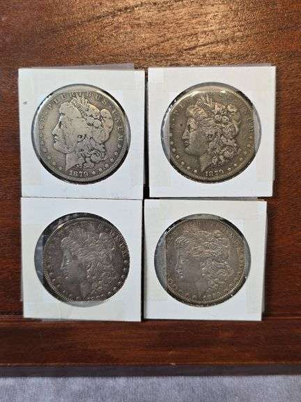 LOT OF 4 MORGAN DOLLARS