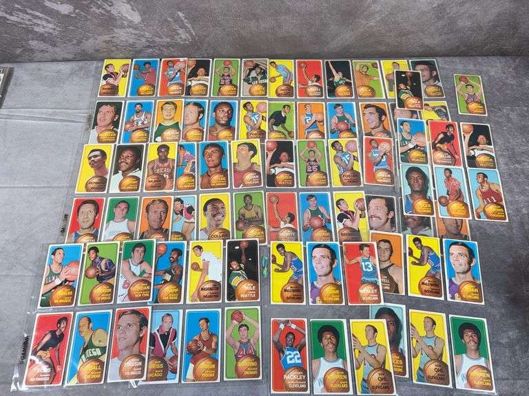 1970-1971 Topps basketball 80 cards, Stars & Rookies