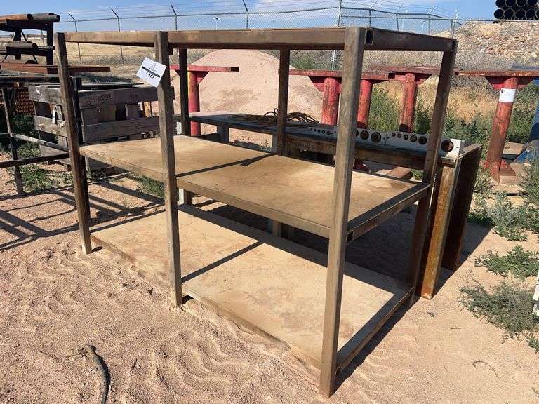Metal workbench & shelf