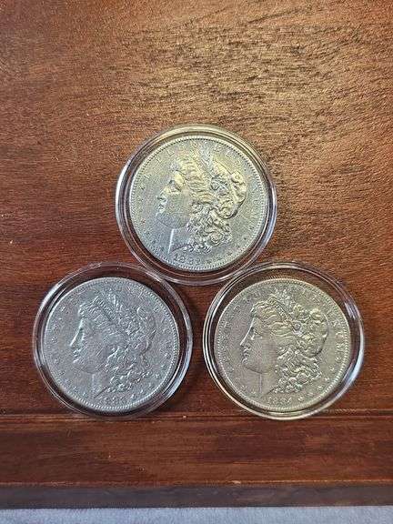 1882S,1883S,1884S MORGAN DOLLARS