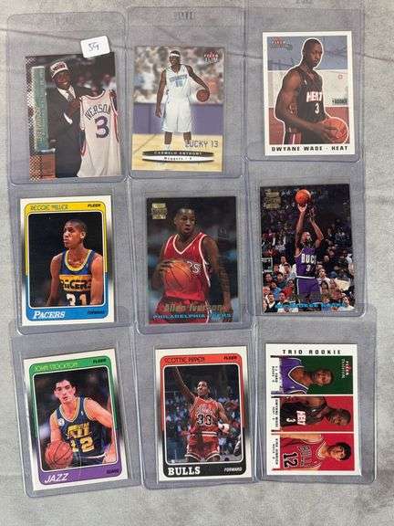 9- Card- Basketball Rookie Card Lot- HOFers
