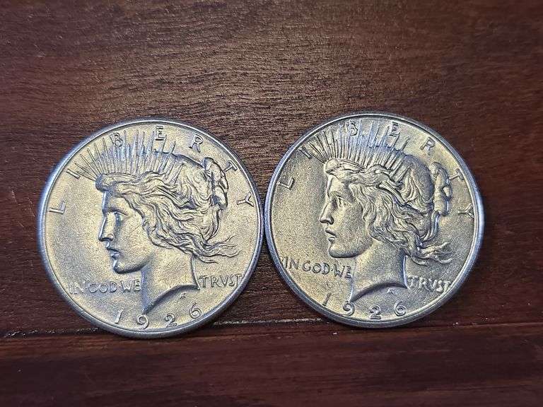 2-1926S PEACE DOLLARS
