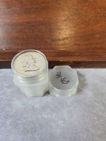 ROLL OF 20-1957 FRANKLIN HALVES PF