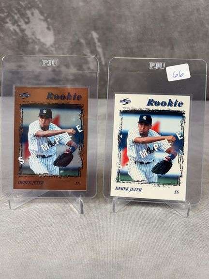1996 Score Sample Lot- Derek Jeter Rookie Cards includes Dugout Coll.