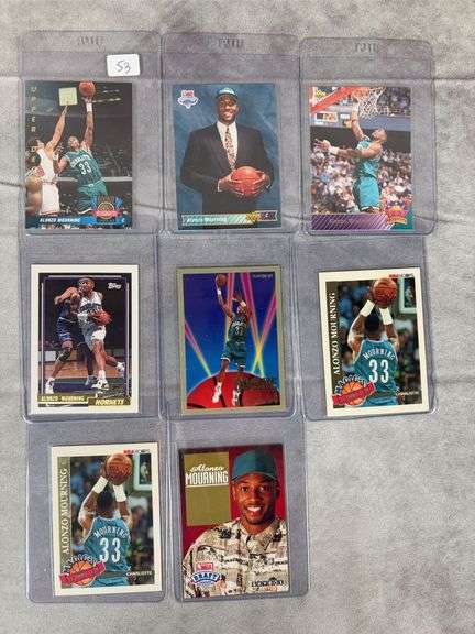 8 Card Alonzo Mourning Rookie Lot