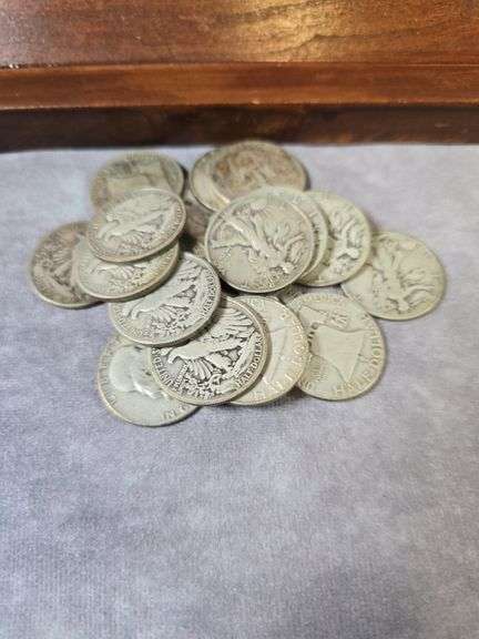 ROLL OF 20 U.S. SILVER HALVES