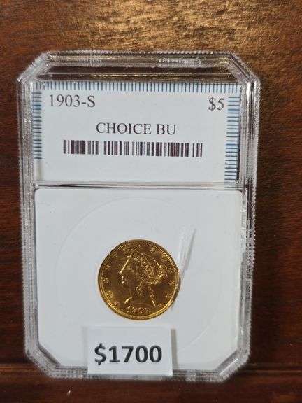 1903S $5. LIBERTY HEAD GOLD PIECE BU