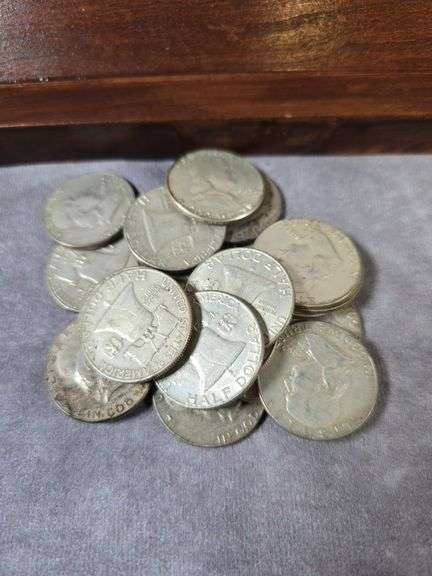 LOT OF 20 FRANKLIN HALVES