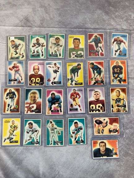 1955 Bowman football, 23 cards plus Groza,