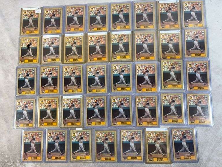 39x 1987 Topps Barry Bonds RC