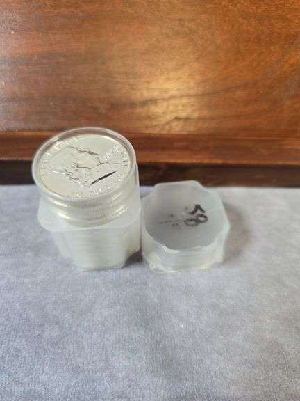 ROLL OF 20-1958 FRANKLIN HALVES PROOF