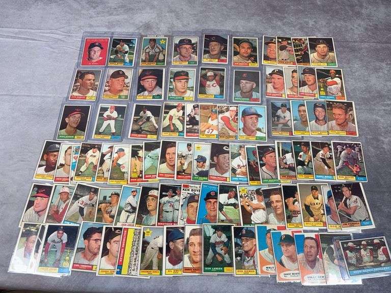 1961 Topps baseball Starter Set, 43 cards, no duplicates, in order