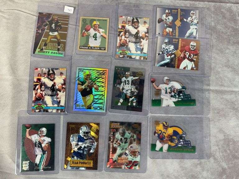 13 Card- 1990's NFL Insert and Rookies Lot- Marino, Favre, Smith