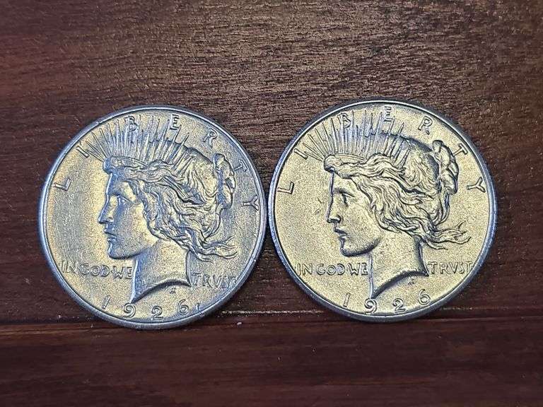 2-1926S PEACE DOLLARS