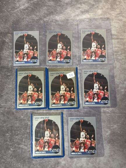8 Card- 1990 Hopps Sam Vincent Lot/Featuring Michael Jordan #12