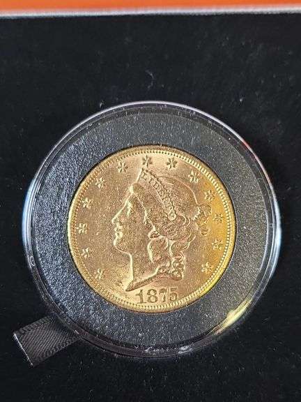 1875 $20. LIBERTY HEAD GOLD PIECE BU